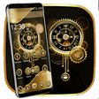 プログラムのアイコン: Clock Luxury Gold Theme