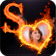 Icon des Programms: Fire Text Photo Frame : F…