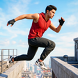 プログラムのアイコン: Rooftop Parkour Run: Goin…