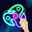 Icona del programma: Glow Finger Spinner Doodl…