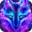 Icon of program: Night Sky Wolf Live Wallp…