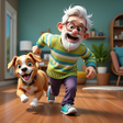 プログラムのアイコン: Bad Dog: Grandpa Prankste…