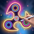 Icona del programma: Draw Neon Glow Finger Spi…