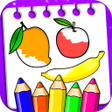 Icona del programma: Fruits Coloring Book  Dra…