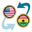 Icono de programa: US Dollar to Ghanaian Ced…