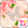 Icon of program: Rose Wallpaper Peach Prin…