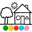 Icono de programa: Glitter House coloring an…