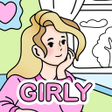 Ikona programu: Cozy Girl Life: Coloring …