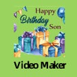 Icon of program: Birthday video maker for …