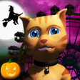 プログラムのアイコン: Halloween Cat Theme Park …