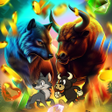 Icona del programma: Wolf vs Bull: Wild Reels